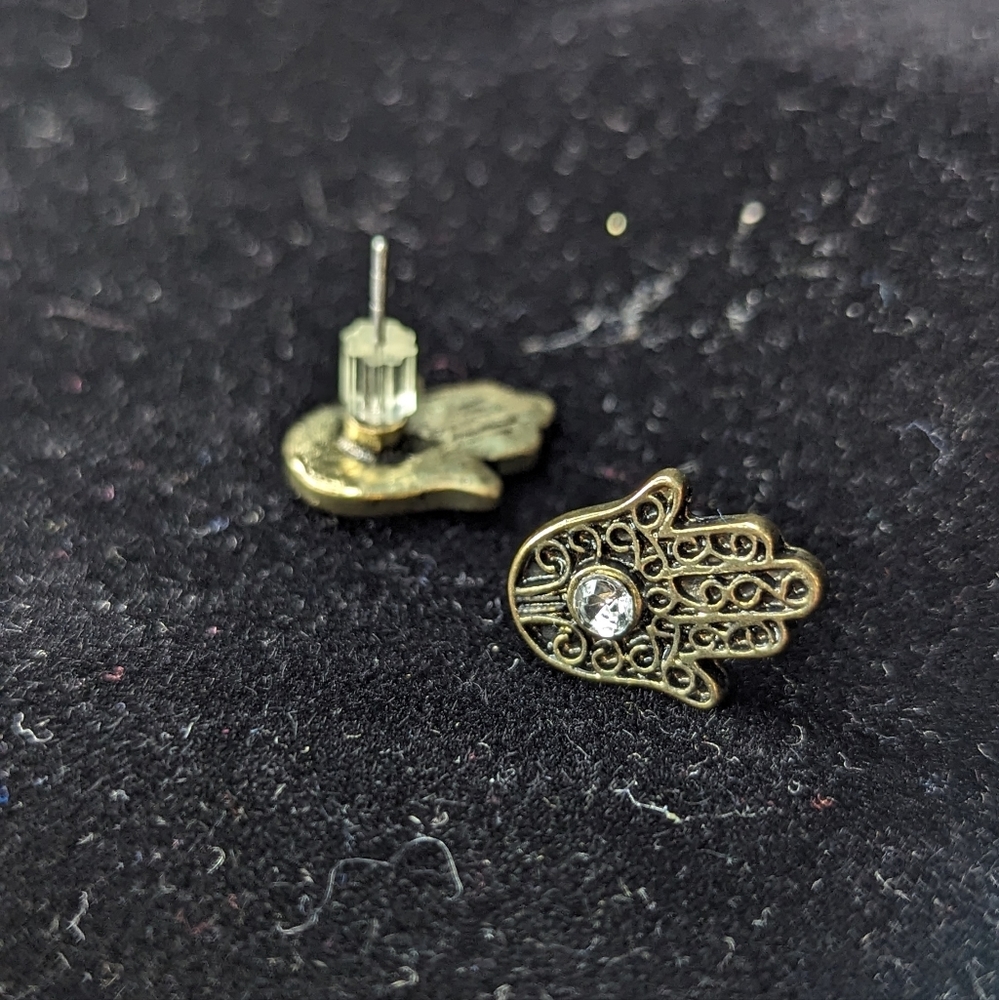 Hamsa Stud Earrings